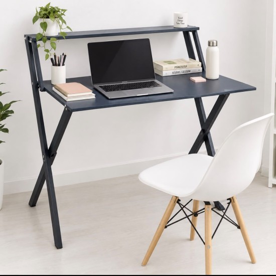Metal Ayaklı Çalışma Masası – Katlanır Laptop ve Bilgisayar Masası