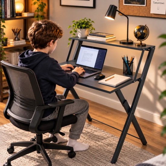 Metal Ayaklı Çalışma Masası – Katlanır Laptop ve Bilgisayar Masası