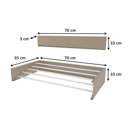 Nebu Çamaşır Kurutma Askısı Cappucino (70cm)
